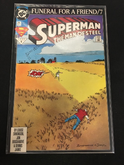 Superman The Man of Steel #21 Funeral for a Friend 7-DC Comic Book