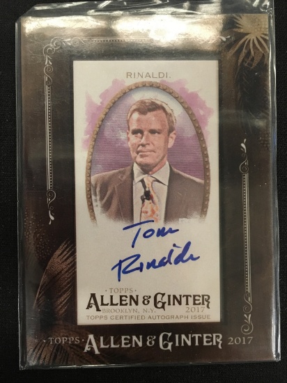 2017 Topps Allen & Ginter Framed Autographs Tom Rinaldi Autograph Card