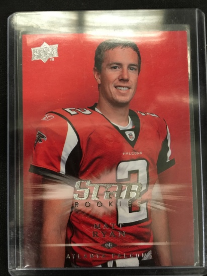 2008 Upper Deck Matt Ryan Falcons Rookie Football Card