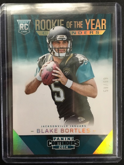 2014 Panini Contenders ROY Blake Bortles Jaguars Rookie Card /99