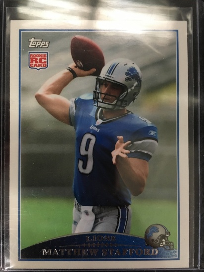 2009 Topps Matt Stafford Lions Rookie Football Card