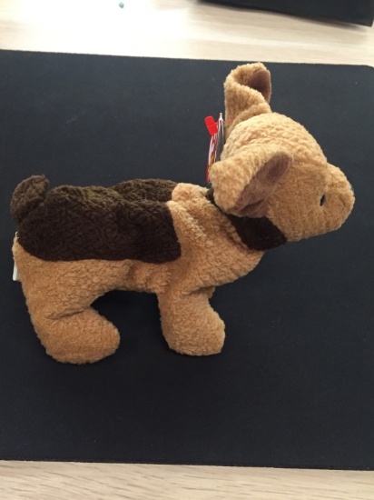 Ty Original Beanie Baby W/ Tag - Dog - Tuffy