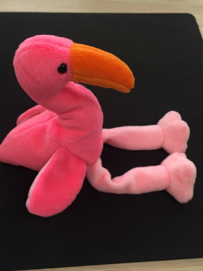 Ty Original Beanie Baby W/ Tag - Flamingo - Pinky