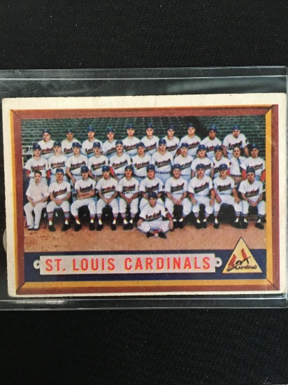 1957 Topps #243 St. Louis Cardinals Team Card Vintage Baseball Card