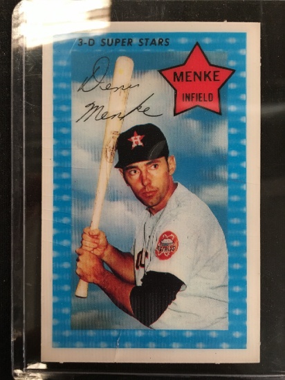 1970 Xograph 3-D Superstars Denis Menke Astros Vintage Card