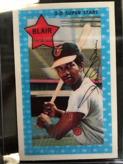 1970 Xograph 3-D Superstars Paul Blair Orioles Vintage Card
