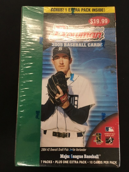 Sealed 2005 Bowman Baseball Retail Box of Packs