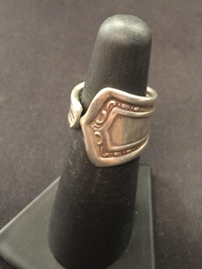 Sterling Silver Spoon Style Ring - Size 5