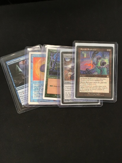 5 Card Lot of Magic the Gathering Gold Symbol Rare Cards or Foil Cards