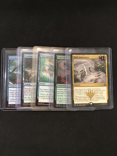 5 Card Lot of Magic the Gathering Gold Symbol Rare Cards or Foil Cards