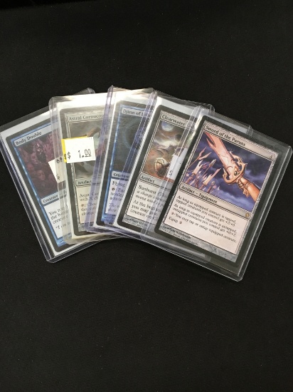 5 Card Lot of Magic the Gathering Gold Symbol Rare Cards or Foil Cards