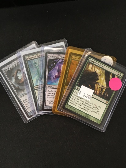 5 Card Lot of Magic the Gathering Gold Symbol Rare Cards or Foil Cards