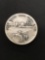 The Danbury Mint Sterling Silver .925 Bullion Round Coin - 34.2 grams - 1855 Sault St. Marie Canal
