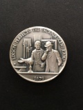 The Danbury Mint Sterling Silver .925 Bullion Round Coin - 34.9 grams - 1879 Edison Lamp