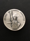 The Danbury Mint Sterling Silver .925 Bullion Round Coin - 36.0 grams - 1886 Statute of Liberty
