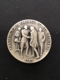 The Danbury Mint Sterling Silver .925 Bullion Round Coin - 38.2 grams - 1783 Washingtons Farewell