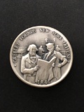 The Danbury Mint Sterling Silver .925 Bullion Round Coin - 34.9 grams - 1841 New York Tribune