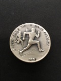 The Danbury Mint Sterling Silver .925 Bullion Round Coin - 35.3 grams - 1936 Jesse Owens
