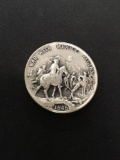 The Danbury Mint Sterling Silver .925 Bullion Round Coin - 35.3 grams - 1846 War With Mexico