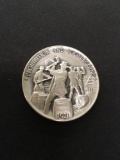 The Danbury Mint Sterling Silver .925 Bullion Round Coin - 34.2 grams - 1921 Prohibition &