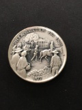 The Danbury Mint Sterling Silver .925 Bullion Round Coin - 36.2 grams - 1877 Reconstruction Ends
