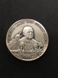 The Danbury Mint Sterling Silver .925 Bullion Round Coin - 35.1 grams - 1946 Iron Curtain