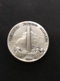 The Danbury Mint Sterling Silver .925 Bullion Round Coin - 34.9 grams - 1884 Washington Monument