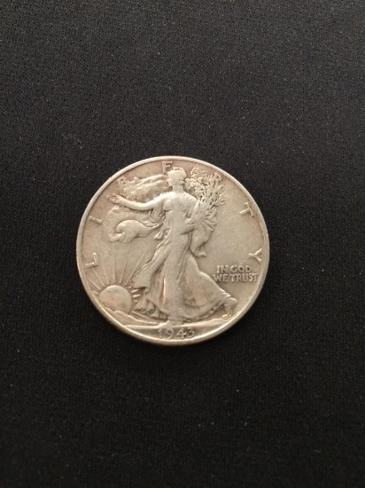 1943 United States Walking Liberty Half Dollar - 90% Silver Coin