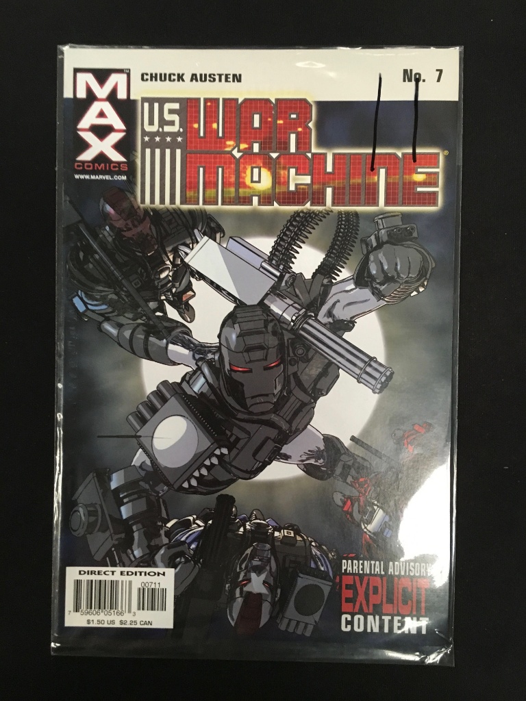 Lot Us War Machine 7 Max Comic Book Proxibid Auctions