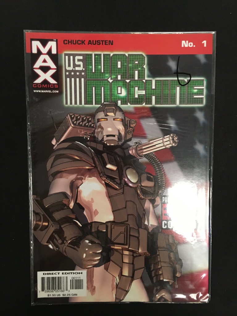 Lot Us War Machine 1 Max Comic Book Proxibid Auctions