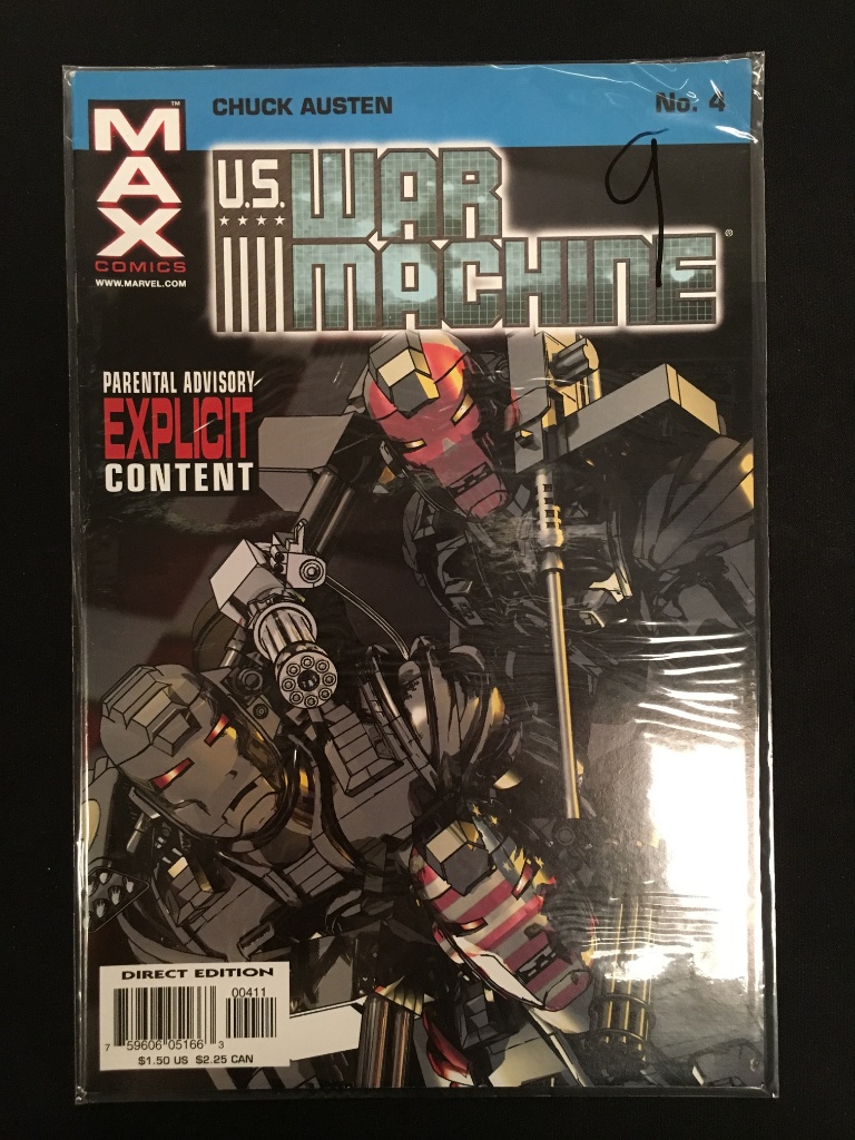 Lot Us War Machine 4 Max Comic Book Proxibid Auctions
