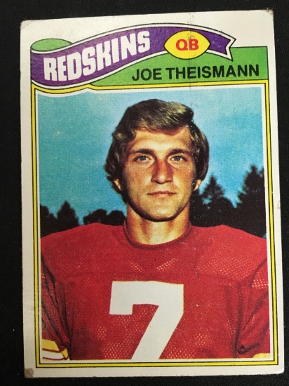 1977 Topps #74 Joe Theismann Redskins Vintage Football Card