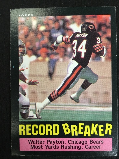 1985 Topps #6 Walter Payton Bears Record Breaker Football Card