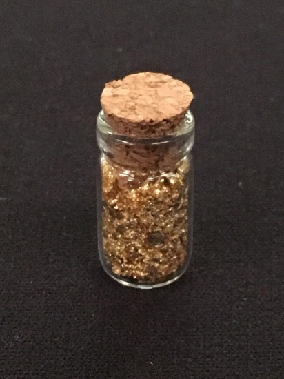 Sealed Gold Flake Vial