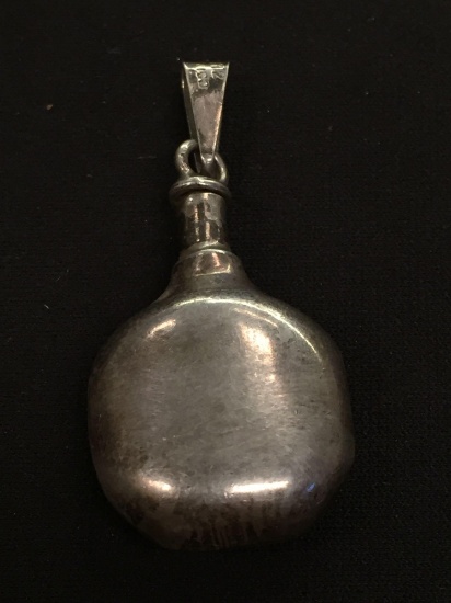 Unique Old Pawn Mexico Sterling Silver Perfume Bottle Pendant