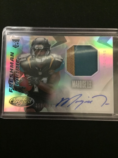 2014 Certified Marqise Lee Jaguars Rookie Autograph Jersey Patch Card /699