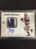 2008 SP Authentic John David Booty Vikings Rookie Autograph Jersey Patch Card /999