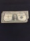 1957-A United States Washington $1 Silver Certificate Currency Bill Note