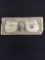 1957-A United States Washington $1 Silver Certificate Currency Bill Note