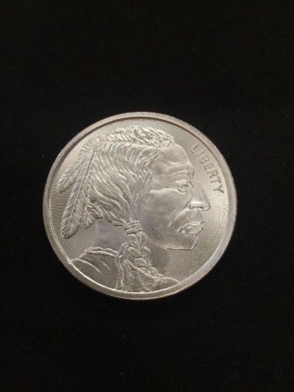 1 Troy Ounce .999 Fine Silver Indian Head Buffalo Silver Bullion Round Coin