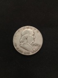 1954-United States Franklin Half Dollar - 90% Silver Coin