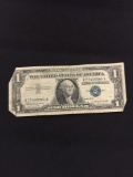 1957-B United States Washington $1 Silver Certificate Currency Bill Note