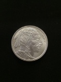 1 Troy Ounce .999 Fine Silver Indian Head Buffalo Silver Bullion Round Coin