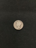 No Date United States Mercury Silver Dime - 90% Silver Coin