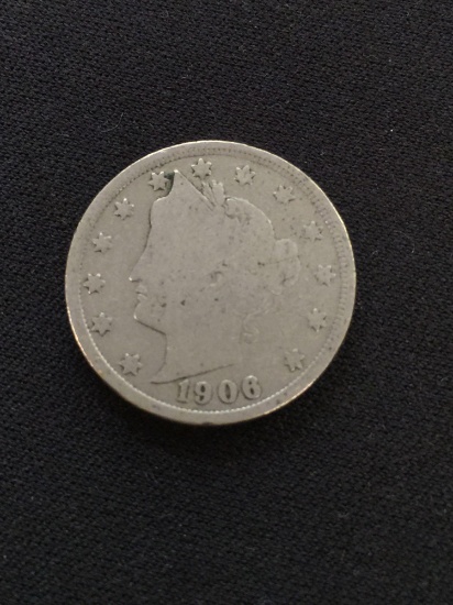 1906-United States Barber Liberty V Nickel