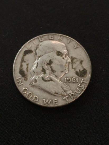 1961-D United States Franklin Half Dollar - 90% Silver Coin