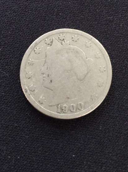 1900-United States Barber Liberty V Nickel