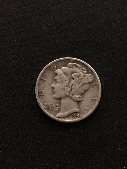 1944-D United States Mercury Dime - 90% Silver Coin