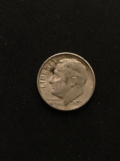 1953-S United States Roosevelt Dime - 90% Silver Coin