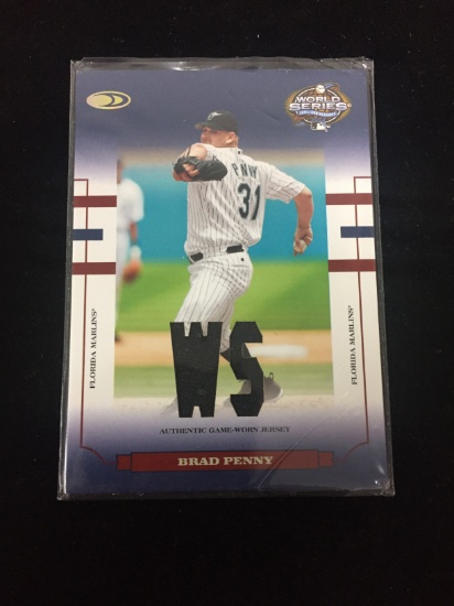 2004 Donruss World Series Brad Penny Marlins Jersey Card